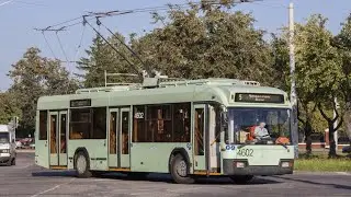 Минск.Поездка в троллейбусе БКМ-321,борт.4602,марш.5 (26.08.2019)