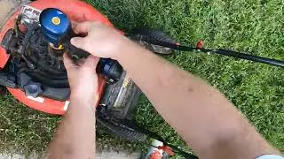Lawn Mower Won't Start - USING A 18V CORDLESS DRILL to Start a Lawn Mower With A Broken Pull String