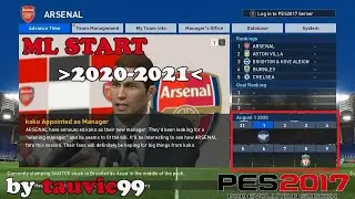 PES 2017 - Master League Start 2020-2021
