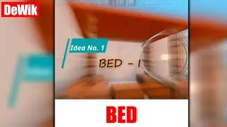 Minecraft Ideas - No. 1 - Designed Bed | DeWik Shorts