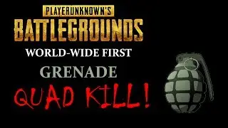 First GRENADE QUAD KILL EVER! - Battlegrounds