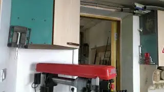 Переделка антресоли и установка на место радиально сверлильного станка JIB RDP86016F