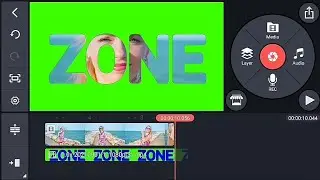 video inside text in kinemaster