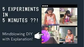 5 Unique Science Experiments in 5 minutes with EXPLANATION ! #ScienceWithSana #diy #stem
