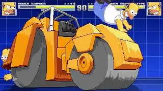 MUGEN Fight | Homer Simpson VS Cheap Homer Simpson Type