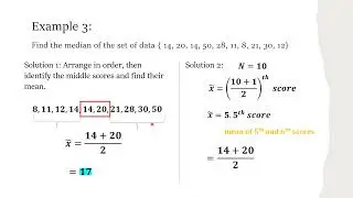 Median of Ungrouped Data