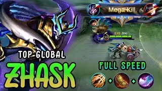 Zhask Gold Line Gameplay [ Top Global Zhask ] By Zinc - Mobile Legends