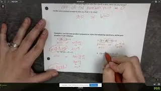 Solving Quadratics by Factoring