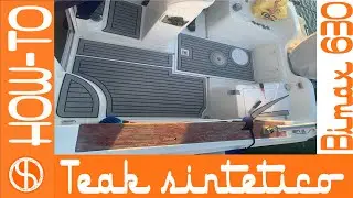 Come realizzare la coperta in teak sintetico per barca (Decking Boat) - Bimax 630 walk around