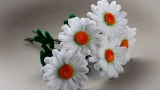 Chamomile flowers | Chenille wire flower | How to make decor room from Pipe Cleaners
