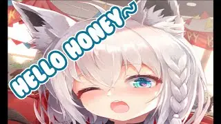 The cutest 'Hello honey'