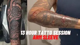 13 HOUR TATTO APPOINTMENT// ARM SLEEVE