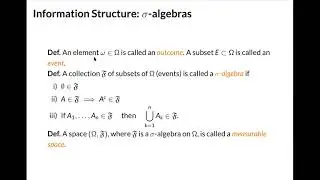 Part I: Information Structure