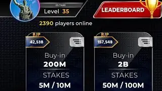 200M Buy-in || Stakes 5M/10M