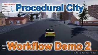 Procedural City Generator for Unreal Engine - Workflow Demo 2