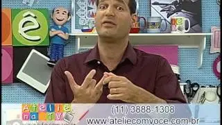 Lembrancinha branco e dourado - Acrilex - Artesanato