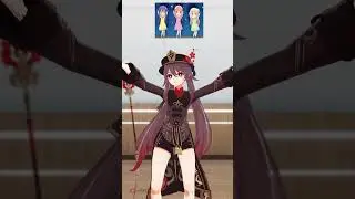 Hu Tao - Toca Toca Anime Dance【MMD Genshin Impact】#Shorts #Hutao