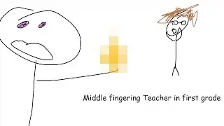 Middle Fingering TEACHER in FIRST Grade