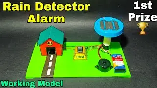 How to make rain detector alarm | How to make rain alarm project | Rain detector alarm