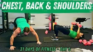 Chest Back Shoulders Fat Burning Workout