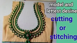 model style and latest back neck design cutting and stitching.