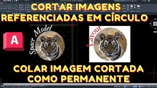Cortar imagem em Círculo no AutoCAD - Colar a Imagem cortada como Permanente no AutoCAD - 2023