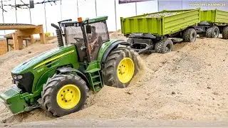 MEGA TRACTORS AND RC TRUCKS WORK HARD AT THE LIMIT!
