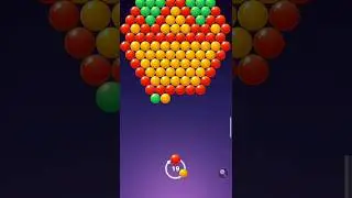 Bubble Shooter Gem Pop puzzle shooting game world! #shorts