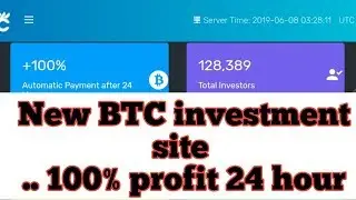 New btc, mining sites 2019 || earn 24 hour 100%