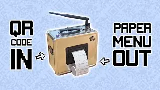Death to QR Menus! 🙅 My portable printer makes paper copies at the table.