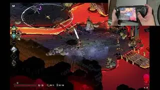 Hades on Steam Deck: Trackpad cursor-aiming control demo (using Mouse Region mode)