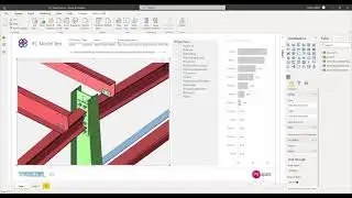 Tracer Test - Using Power BI to visualize a 3D IFC file created with Tekla Structures