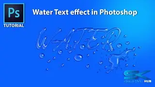 Water Text effect in Photoshop | Adobe Photoshop Tutorial # AdobePhotoshop  #PhotoshopTutorial #PS