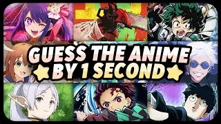 GUESS THE ANIME IN 1 SECOND | 50 Anime Openings