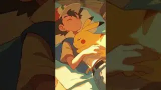 Satoshi and Pikachu Sleeping #lullaby #baby #cancionesparabebés #babysleepmusic