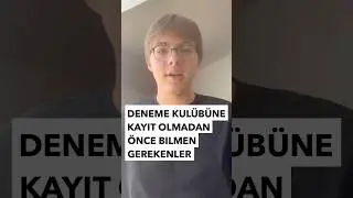 Deneme Kulübüne Kayıt Olmadan Önce Bilmen Gerekenler #yks #tyt #ayt