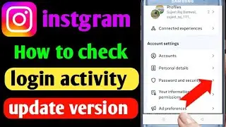 How to check login activity on instagram new update 2024 | instagram login activity kaise dekhe 2024