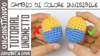 I'll tell you the tricks to make perfect Amigurumi - Invisible color change