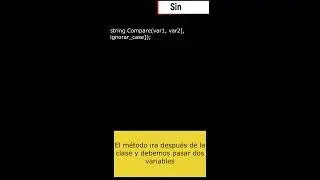 Tips rapidos en C#/ String Compare 