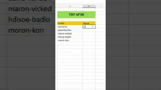 TEXTAFTER Function in Excel 