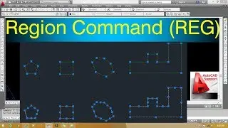 Region Command in AutoCad II Hindi/Urdu Tutorial