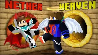 DEVIL vs ANGEL Choose a Door Battle in Minecraft