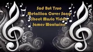 Sad But True -  Metallica (acoustic cover, sheet music video)