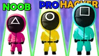 НУБ, ПРО, ХАКЕР - кто ты? Игра в Кальмара Squid Game 3D #shorts