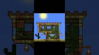 Крутой пустынный домик в Terraria! #building #terraria #gaming