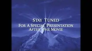 Stay Tuned for a Special Presentation after the movie - VHS