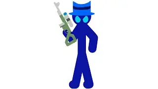 Drawing my stickman OC again (JzBoy style)