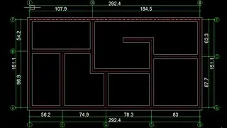 How to draw grid lines and grids in house plan by YQArch | Quick grids and grid lines
