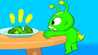 Groovy el Marciano dibujos animados | Groovy enseña a los niños a comer verduras saludables
