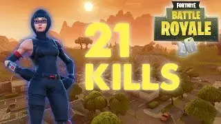 Fortnite - SOLO 21 KILLS - Insane Tilted Towers Landing